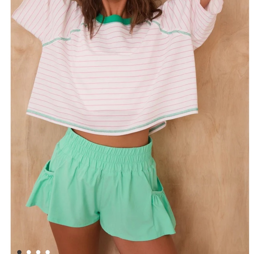 NWT Altar'd State Peach Athletic Shorts with Elastic Waistband - Picture 7 of 10
